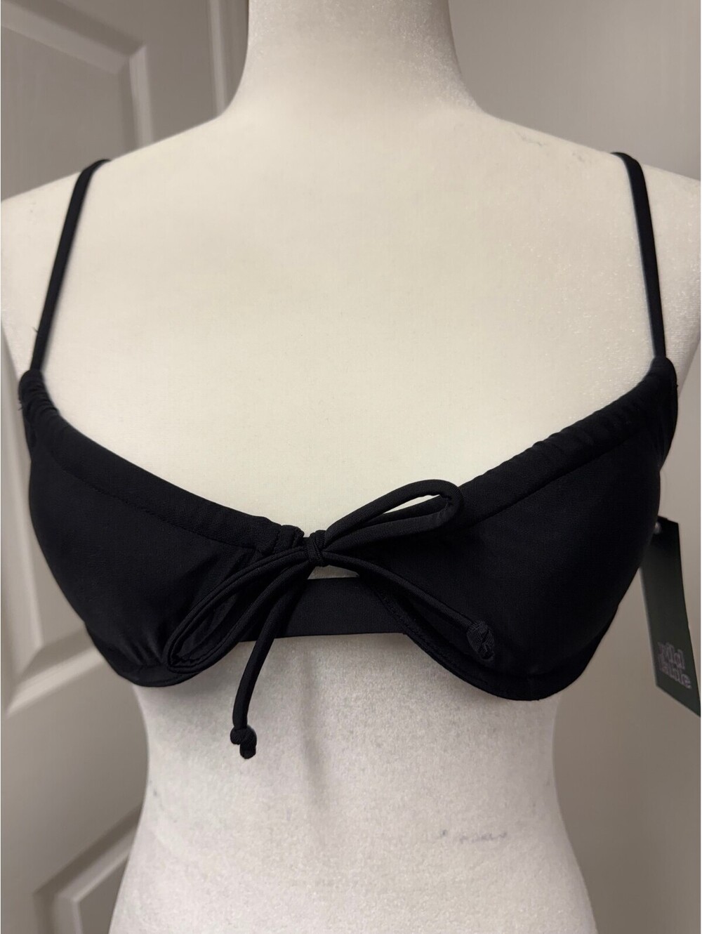 Wild Fable Black Bikini Top with Removable Pads, Size XXS